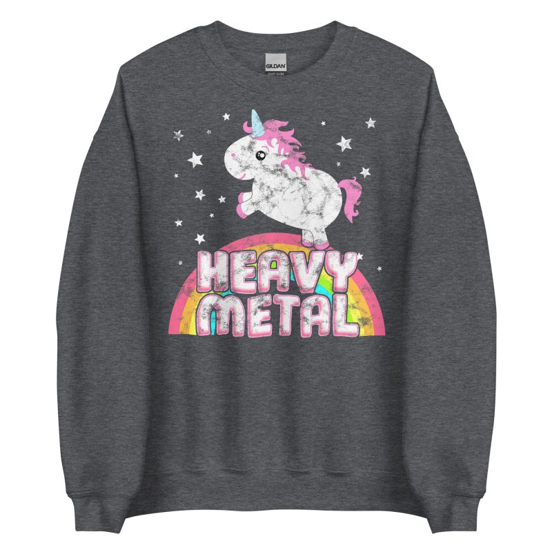 UNICORNS - Retro Heavy Metal Sweatshirt - Bild 3