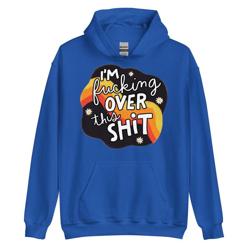 QUOTES – Over This Shit Hoodie - Bild 5