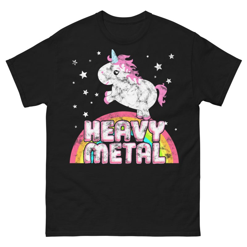 UNICORNS - Retro Heavy Metal T-shirt