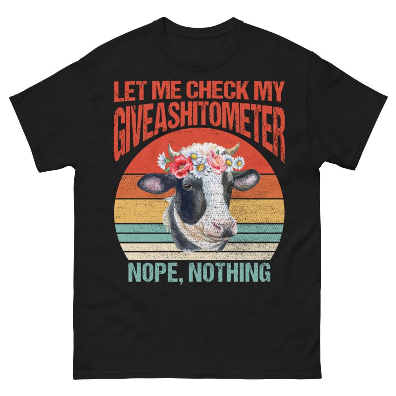 FUNNY - Giveashitometer T-shirt