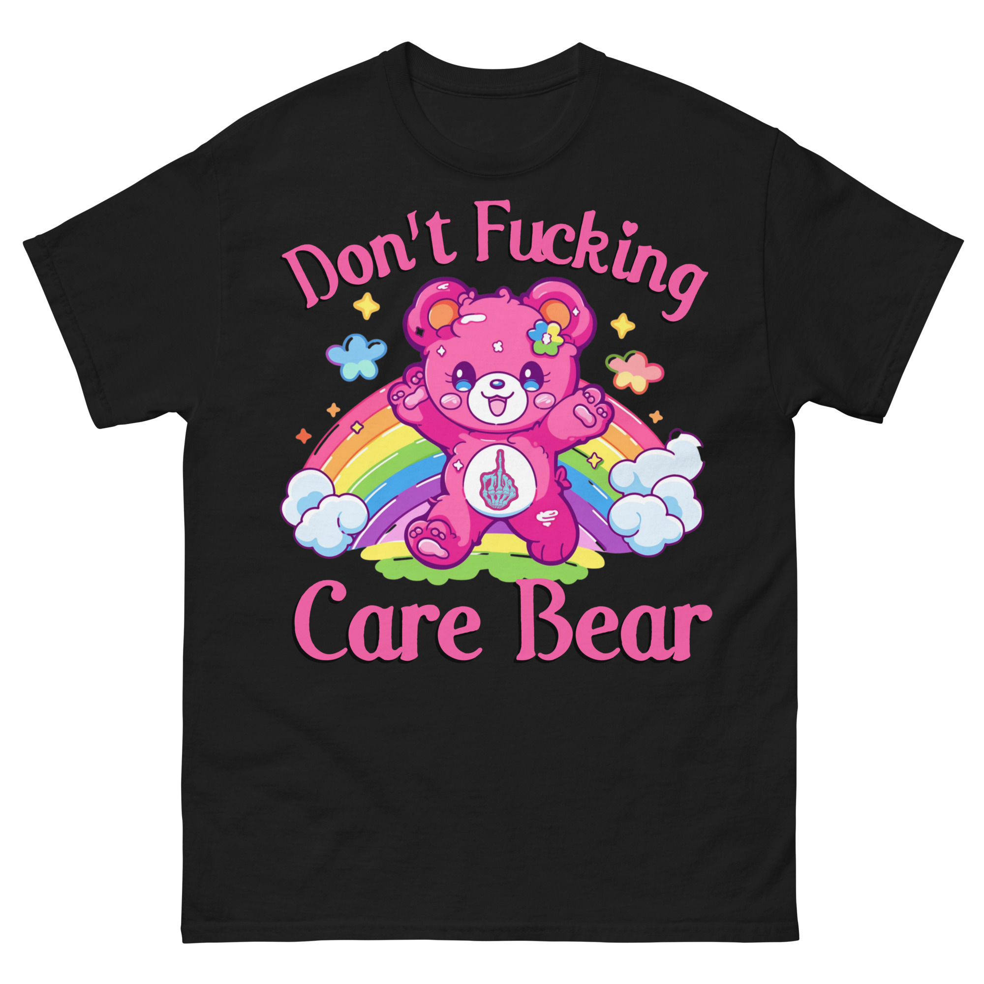 FUNNY - Don't Fucking Care Bear T-shirt