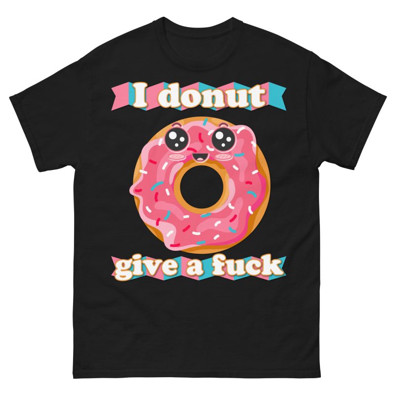 FUNNY - I Donut Give A Fuck T-shirt - Bild 3