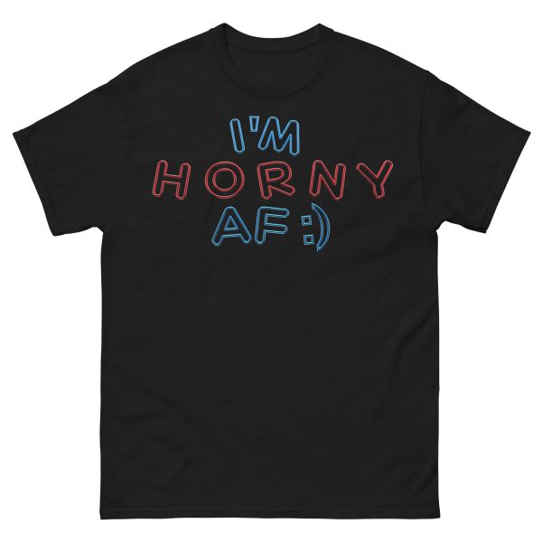 FUNNY - Horny AF T-shirt