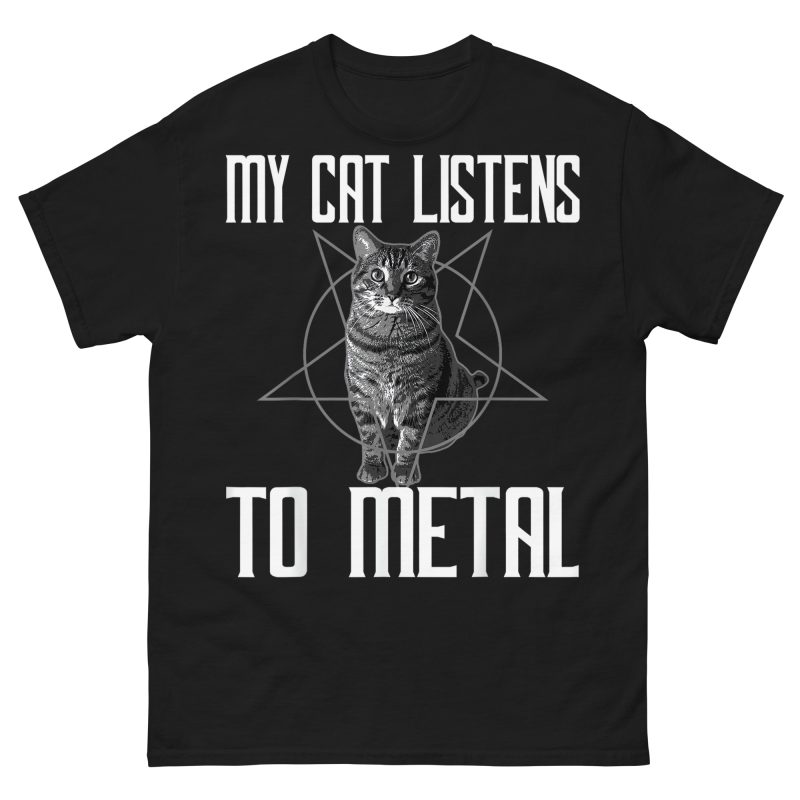 CATS - My Cat Listens To Metal T-shirt