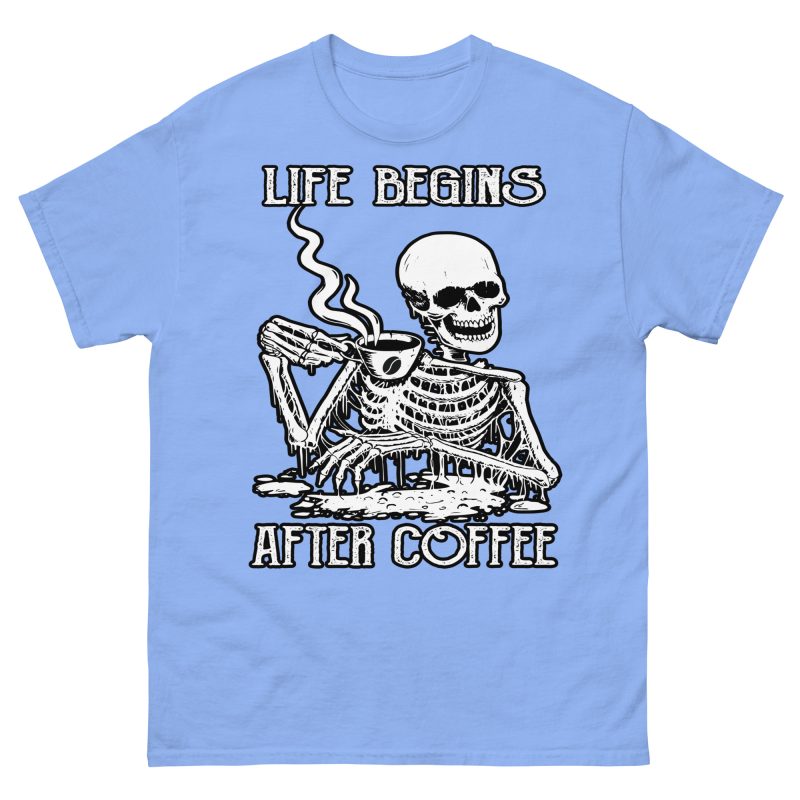 SKULLS - Life Begins After Coffee T-shirt - Bild 10
