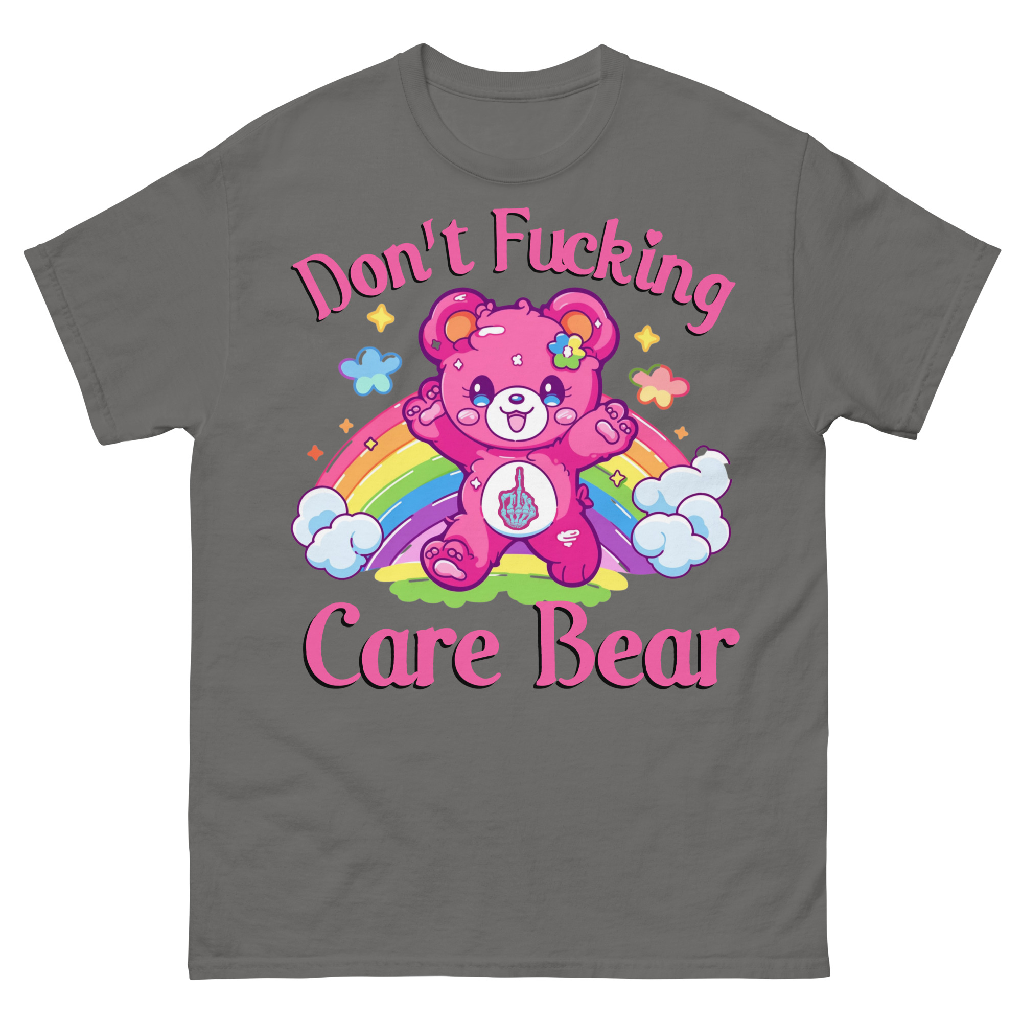 FUNNY - Don't Fucking Care Bear T-shirt - Bild 6