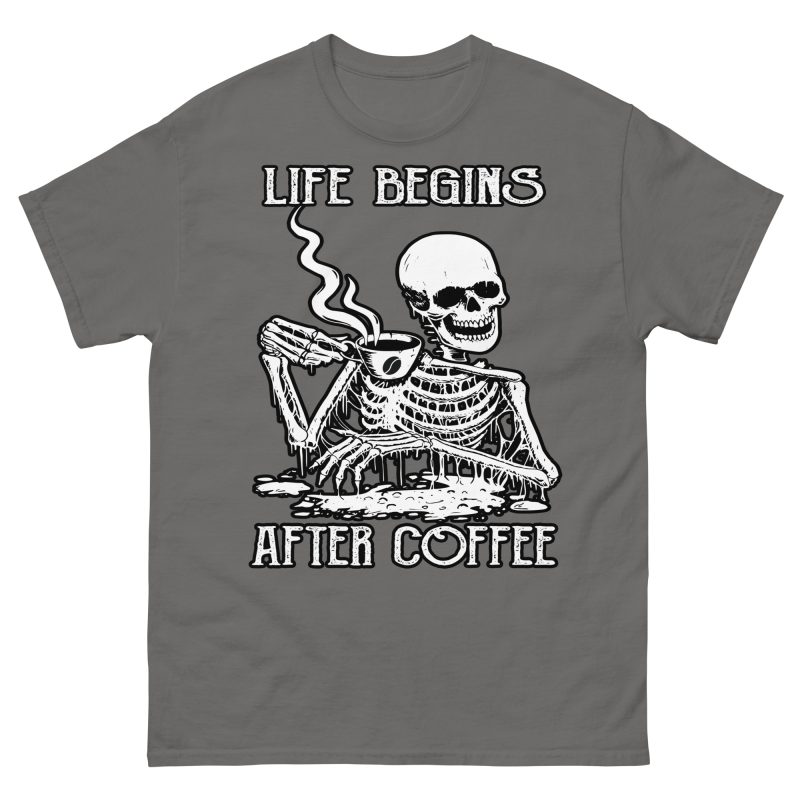 SKULLS - Life Begins After Coffee T-shirt - Bild 8
