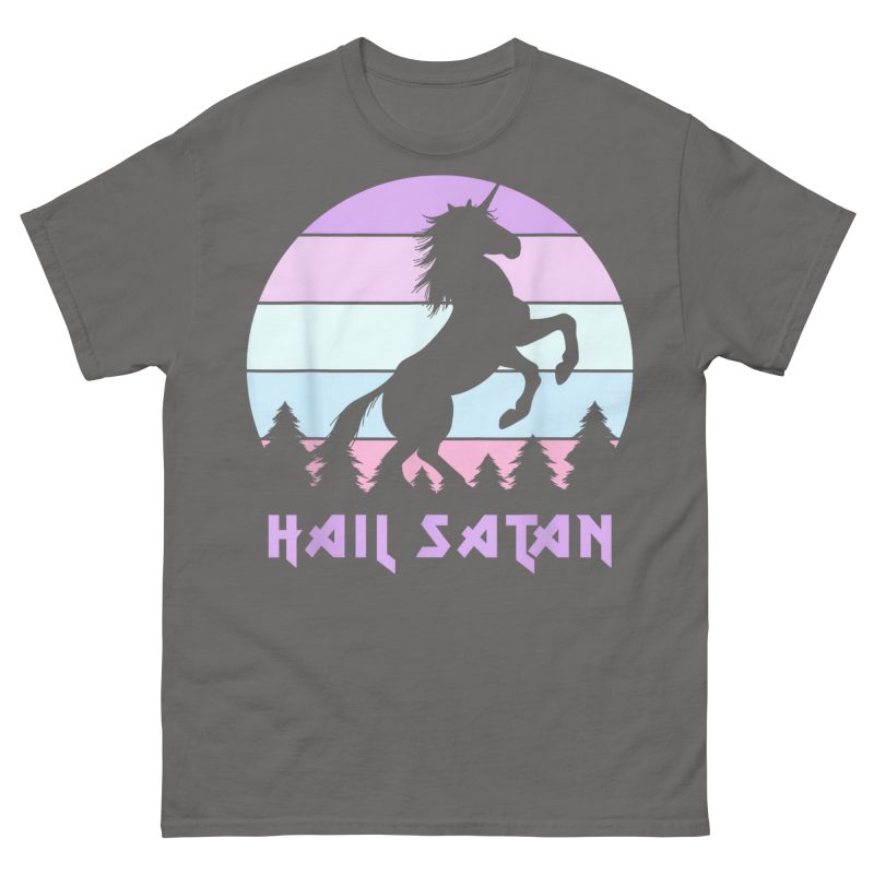 UNICORNS - Hail Satan Pastel T-shirt - Bild 6