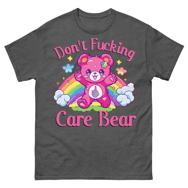 FUNNY - Don't Fucking Care Bear T-shirt - Bild 5