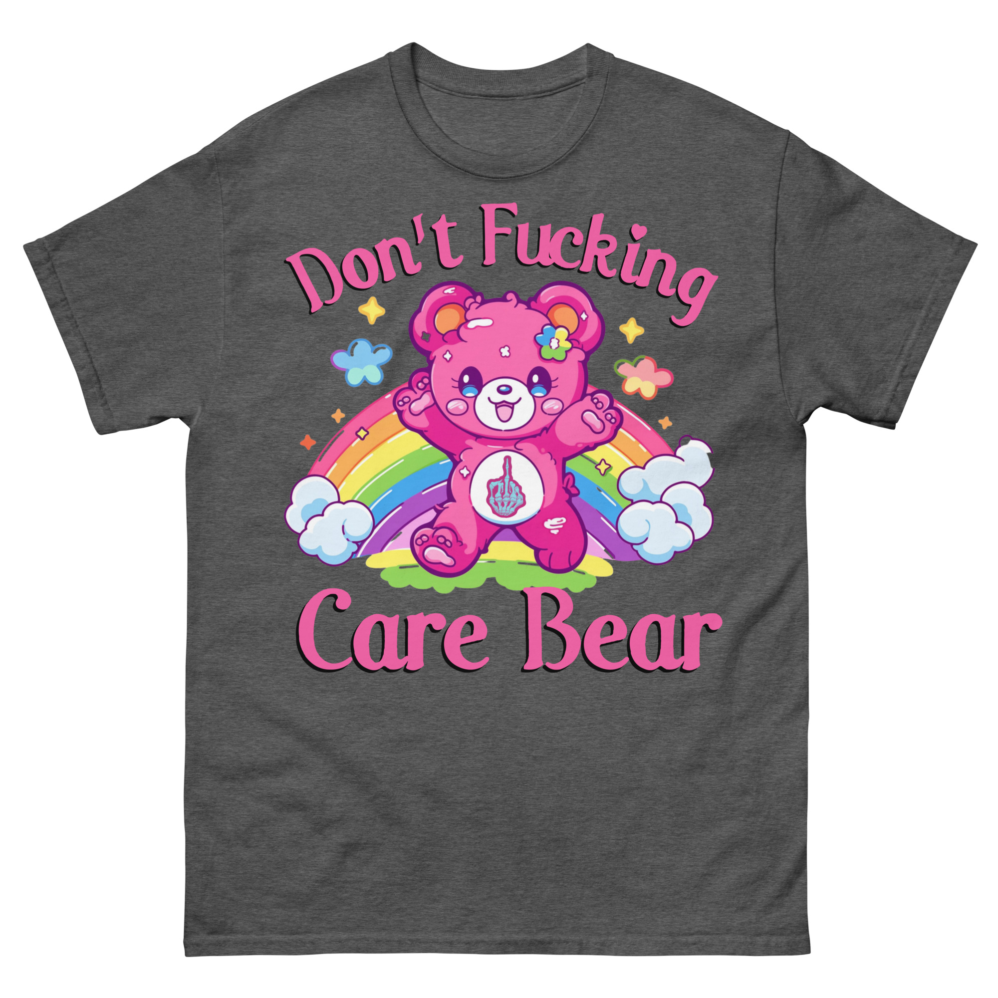 FUNNY - Don't Fucking Care Bear T-shirt - Bild 5
