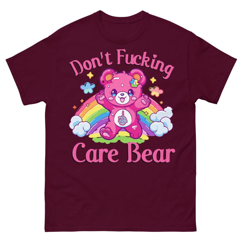 FUNNY - Don't Fucking Care Bear T-shirt - Bild 2