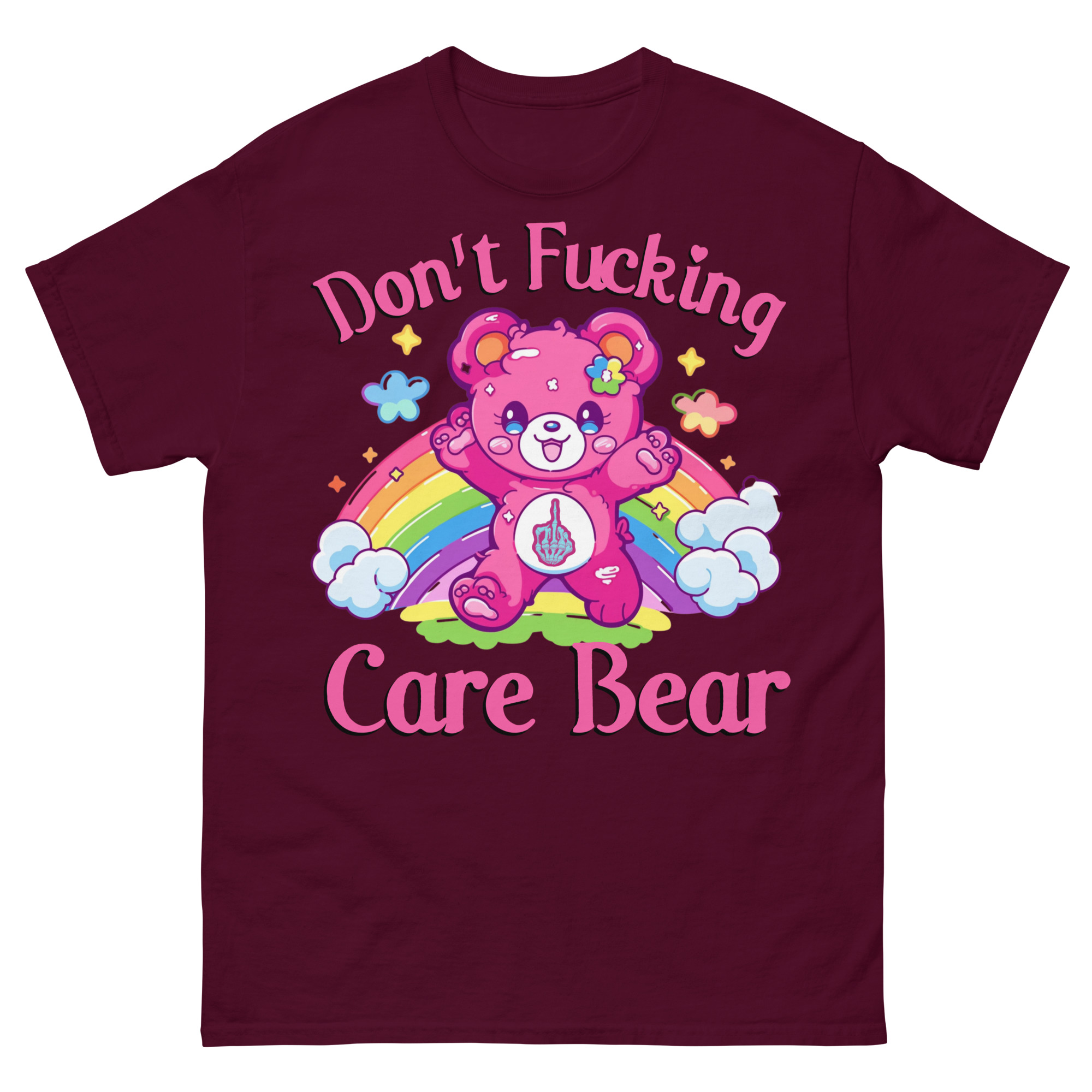 FUNNY - Don't Fucking Care Bear T-shirt - Bild 2