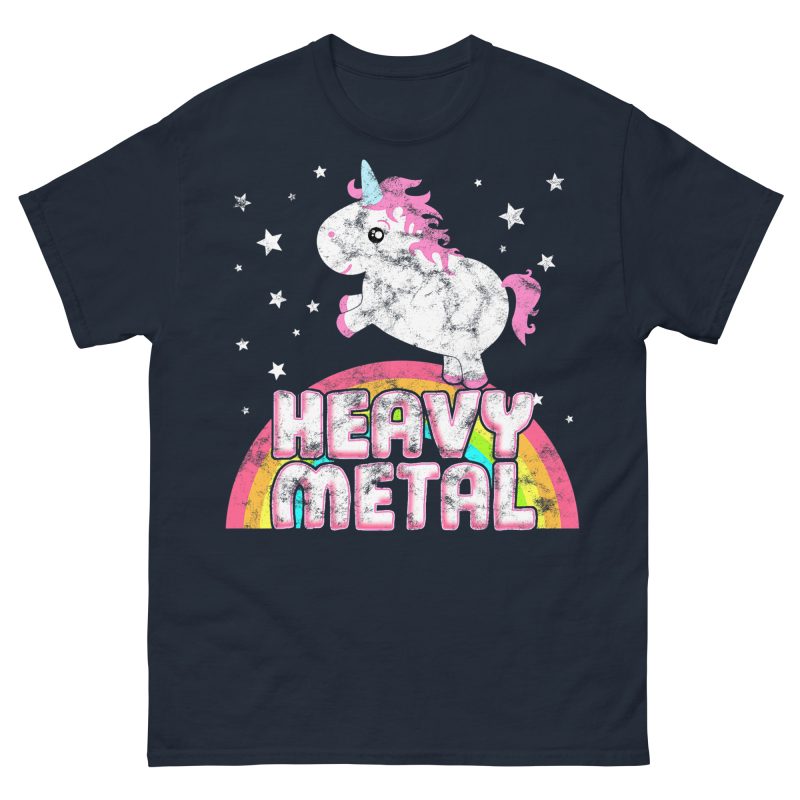 UNICORNS - Retro Heavy Metal T-shirt - Bild 3