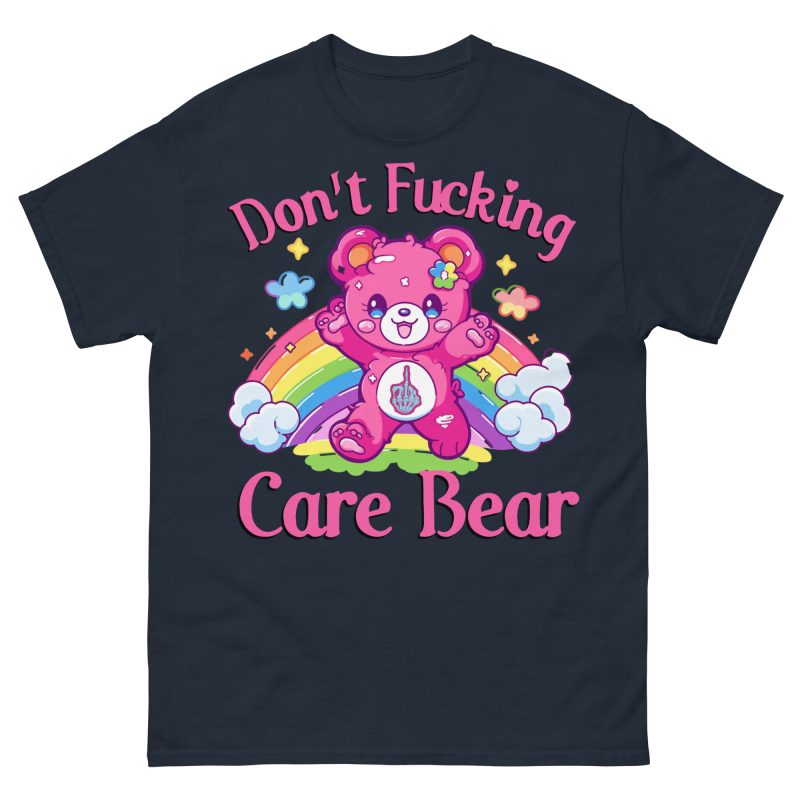 FUNNY - Don't Fucking Care Bear T-shirt - Bild 3