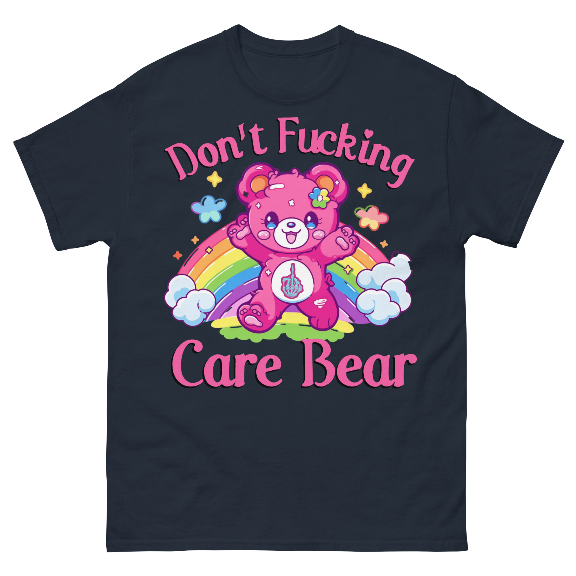 FUNNY - Don't Fucking Care Bear T-shirt - Bild 3