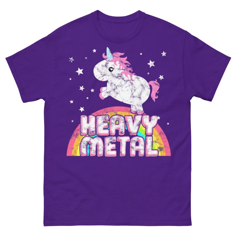 UNICORNS - Retro Heavy Metal T-shirt - Bild 4