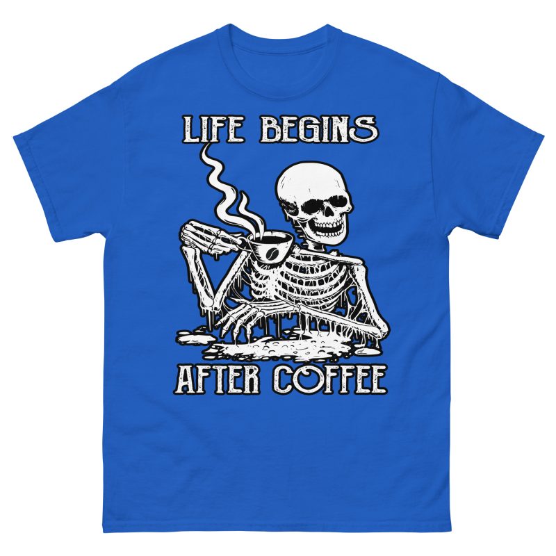 SKULLS - Life Begins After Coffee T-shirt - Bild 6