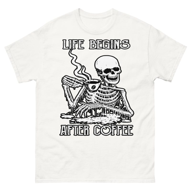 SKULLS - Life Begins After Coffee T-shirt - Bild 12