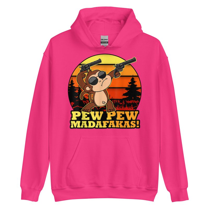 FUNNY - Pew Pew Monkey Hoodie - Bild 9