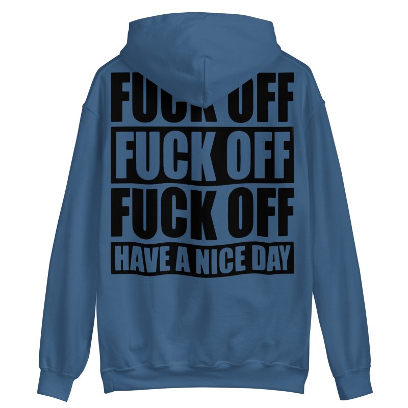 QUOTES - Fuck Off Hoodie Back Print - Bild 5