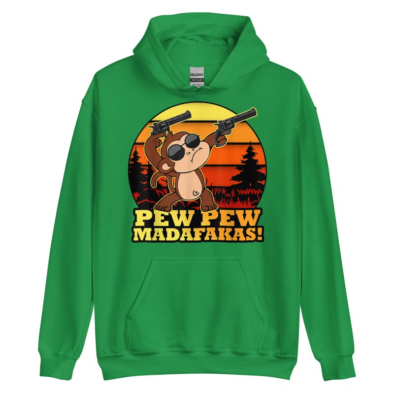 FUNNY - Pew Pew Monkey Hoodie - Bild 10