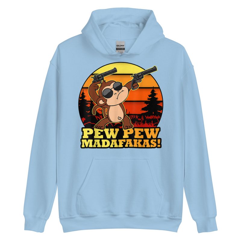 FUNNY - Pew Pew Monkey Hoodie - Bild 14