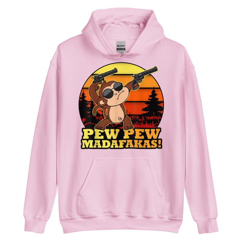 FUNNY - Pew Pew Monkey Hoodie - Bild 15
