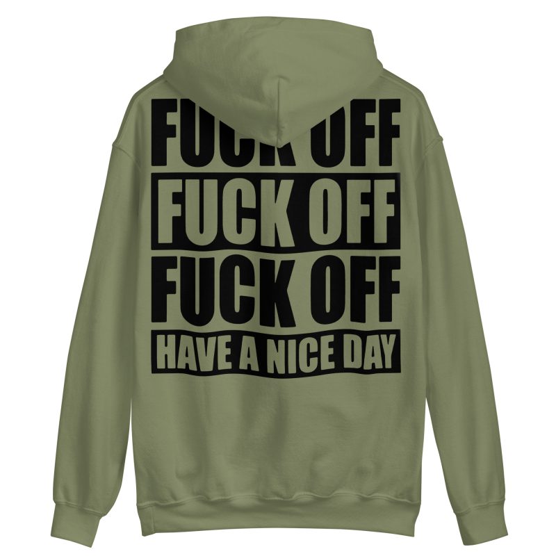 QUOTES - Fuck Off Hoodie Back Print - Bild 9