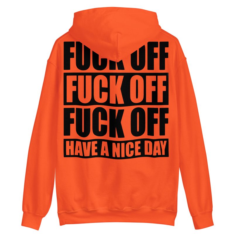 QUOTES - Fuck Off Hoodie Back Print - Bild 8