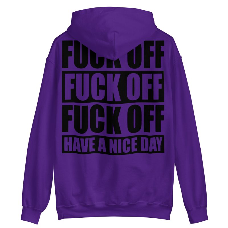 QUOTES - Fuck Off Hoodie Back Print - Bild 2