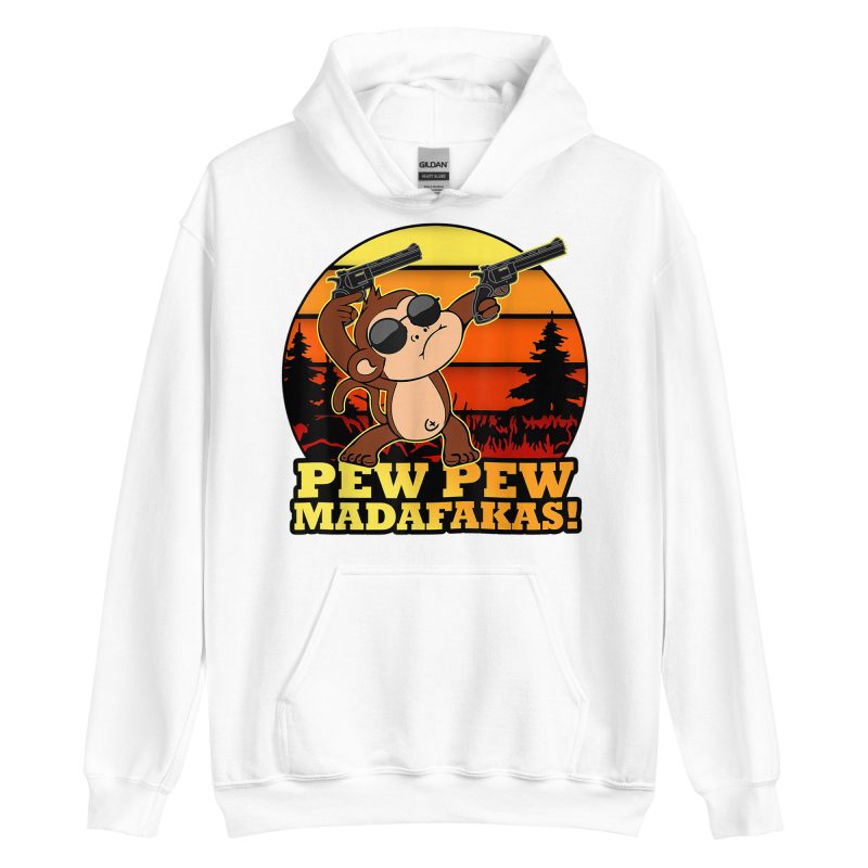 FUNNY - Pew Pew Monkey Hoodie - Bild 16