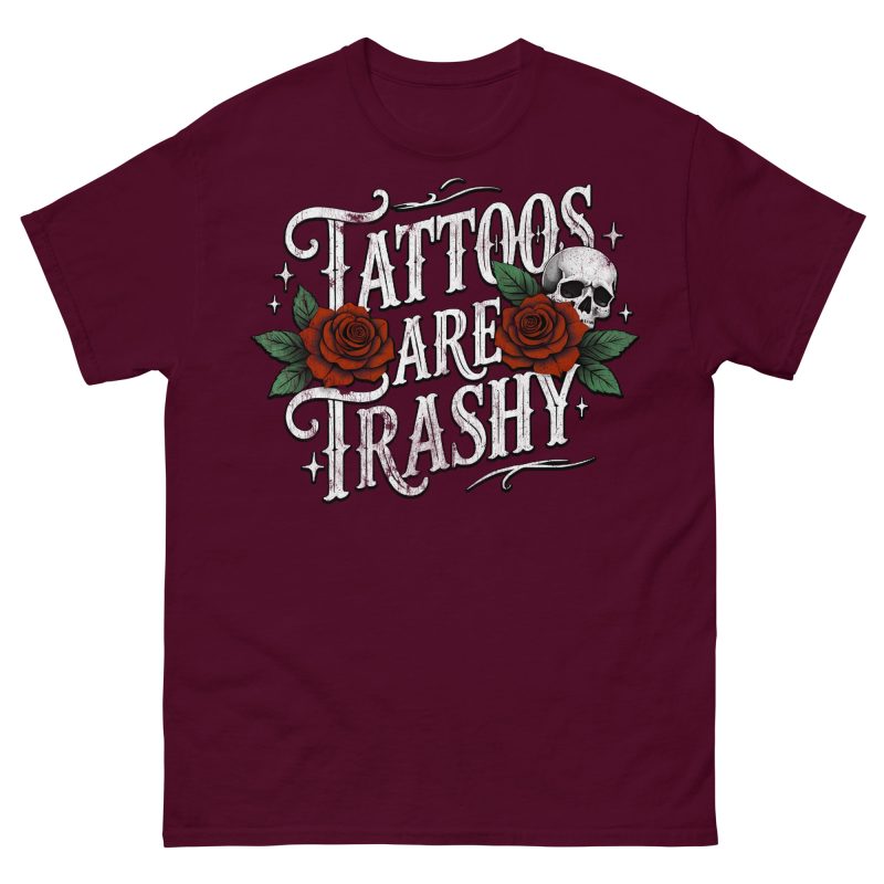 SKULLS - Tattoos Are Trashy T-shirt - Bild 2