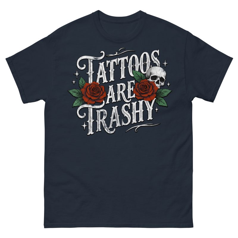 SKULLS - Tattoos Are Trashy T-shirt - Bild 3