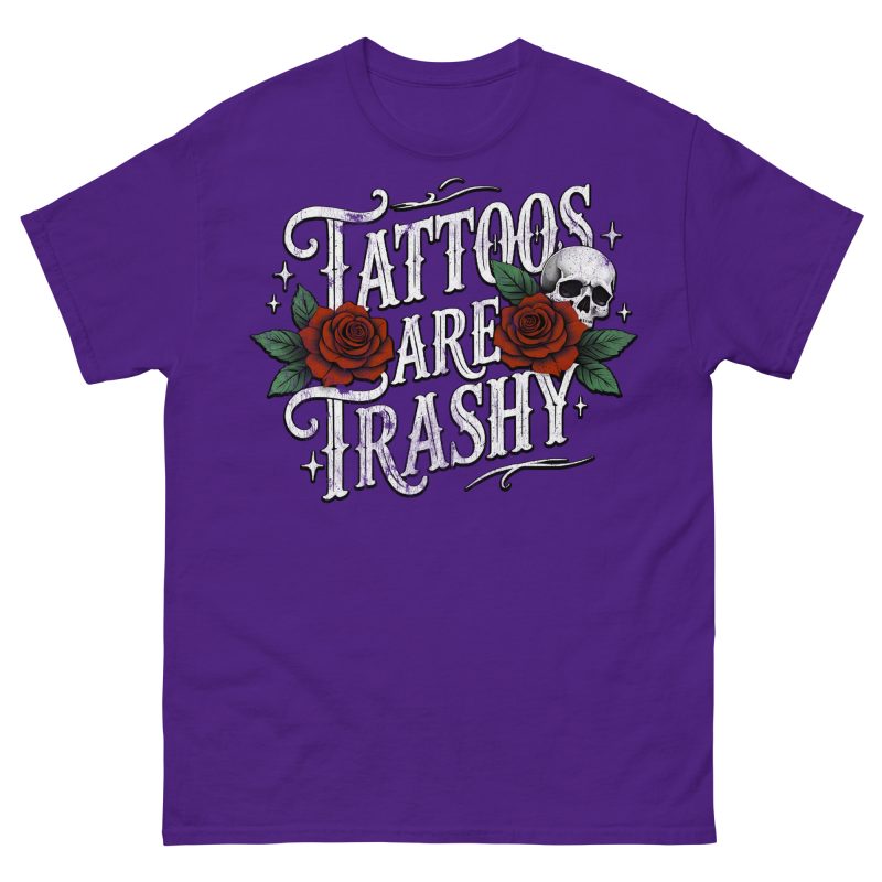 SKULLS - Tattoos Are Trashy T-shirt - Bild 4