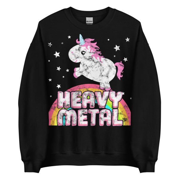 UNICORNS - Retro Heavy Metal Sweatshirt