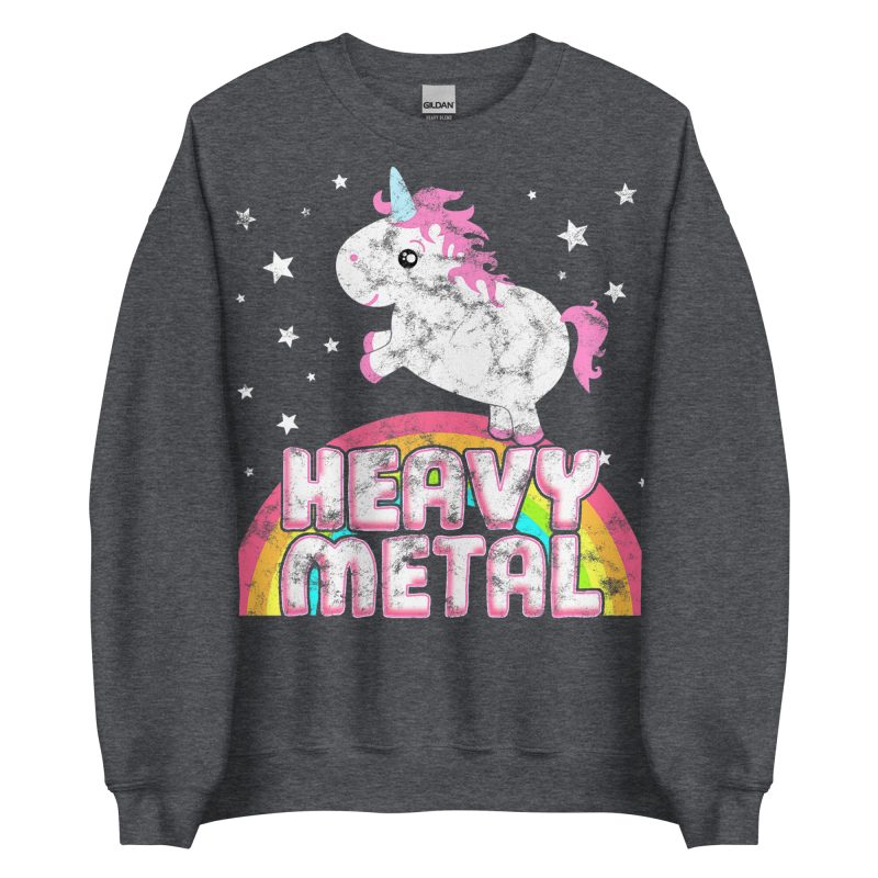 UNICORNS - Retro Heavy Metal Sweatshirt - Bild 3