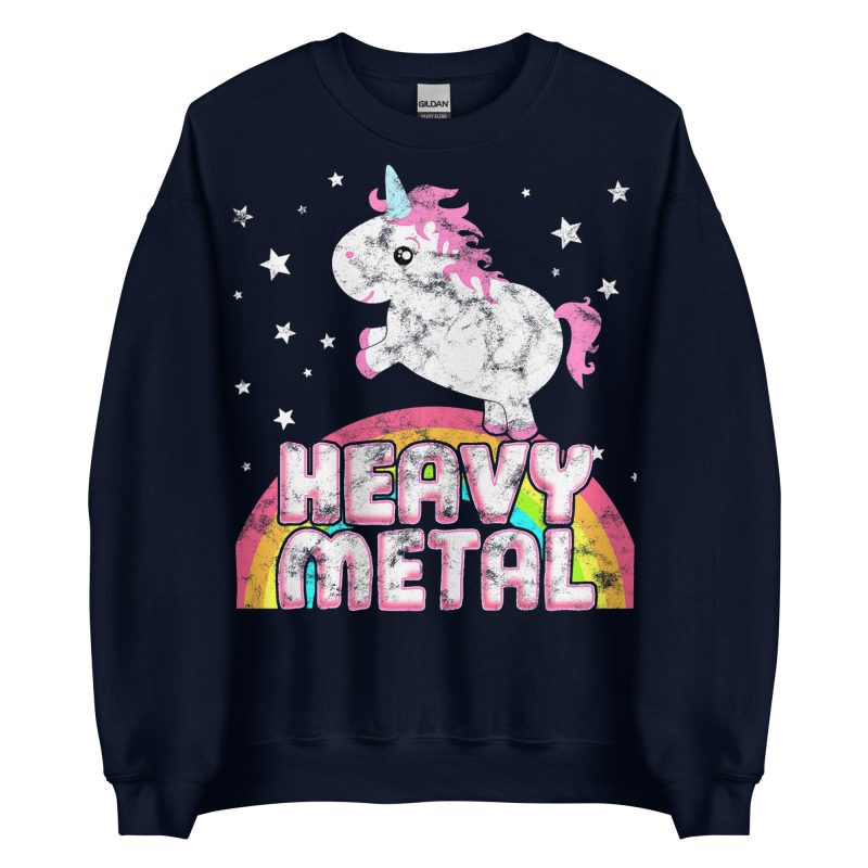 UNICORNS - Retro Heavy Metal Sweatshirt - Bild 2