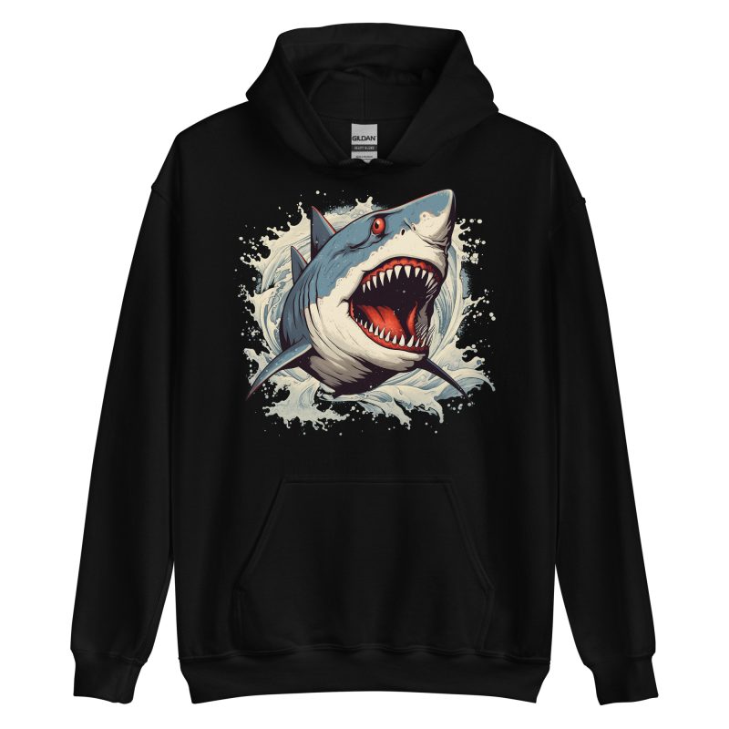 GRAPHIC - Retro Shark Hoodie - Bild 2