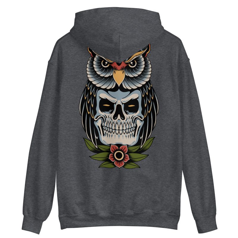 TATTOO - Owl Skull Hoodie - Bild 5