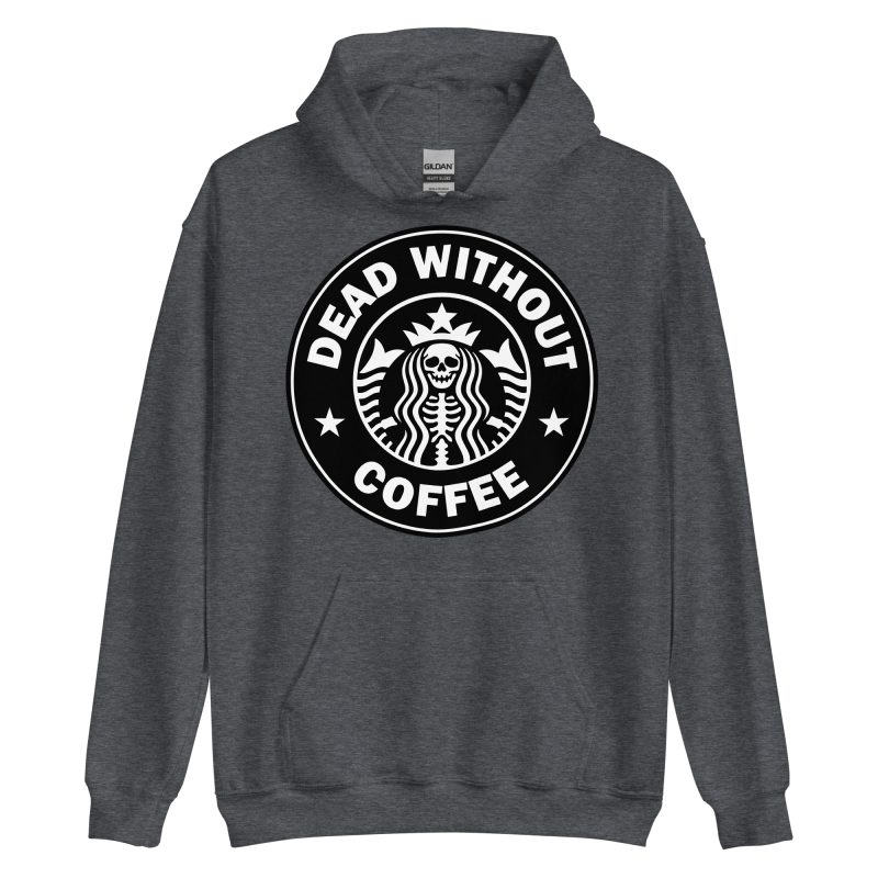 QUOTES - Dead Without Coffee Hoodie - Bild 4
