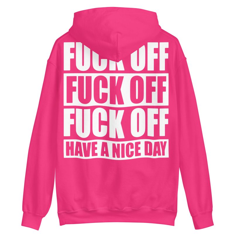 QUOTES - Fuck Off Hoodie Back Print - Bild 8