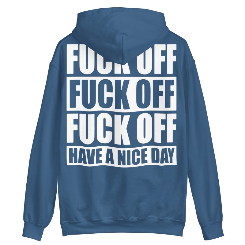 QUOTES - Fuck Off Hoodie Back Print - Bild 7