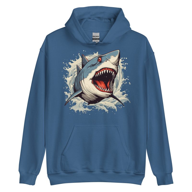 GRAPHIC - Retro Shark Hoodie