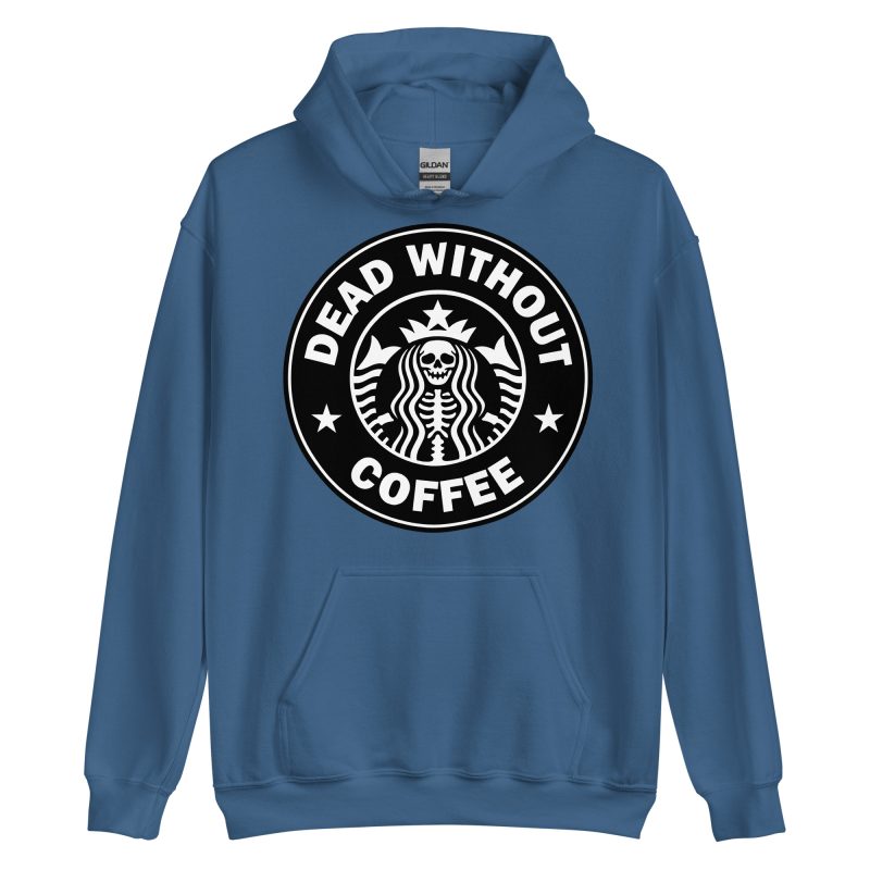 QUOTES - Dead Without Coffee Hoodie - Bild 6
