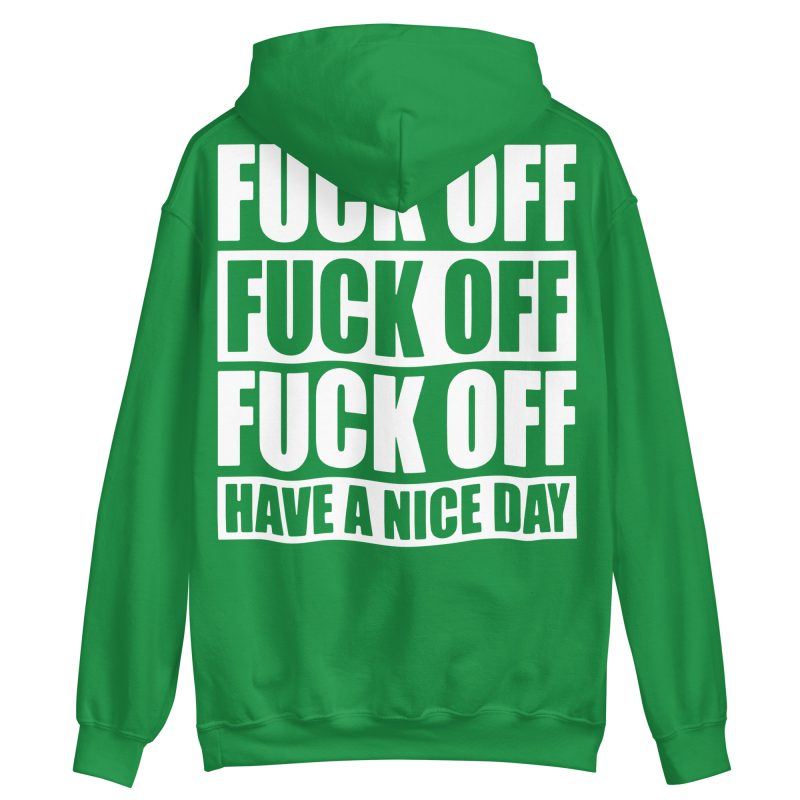 QUOTES - Fuck Off Hoodie Back Print - Bild 9