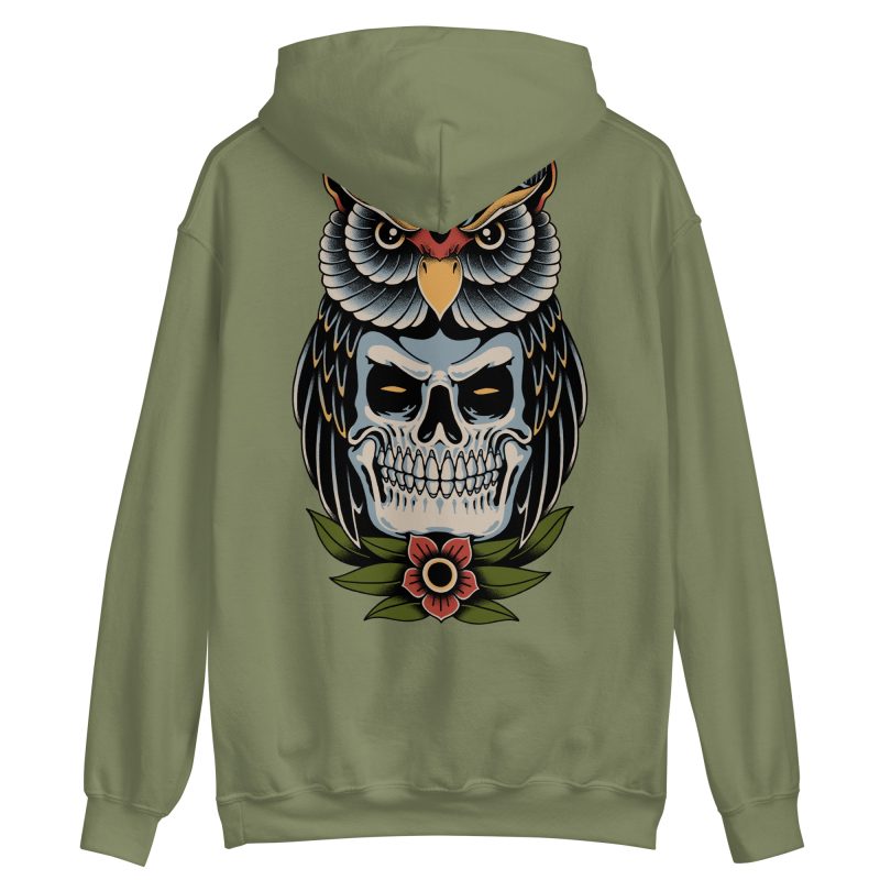 TATTOO - Owl Skull Hoodie