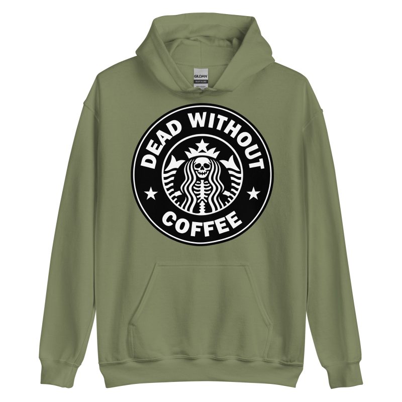 QUOTES - Dead Without Coffee Hoodie - Bild 10