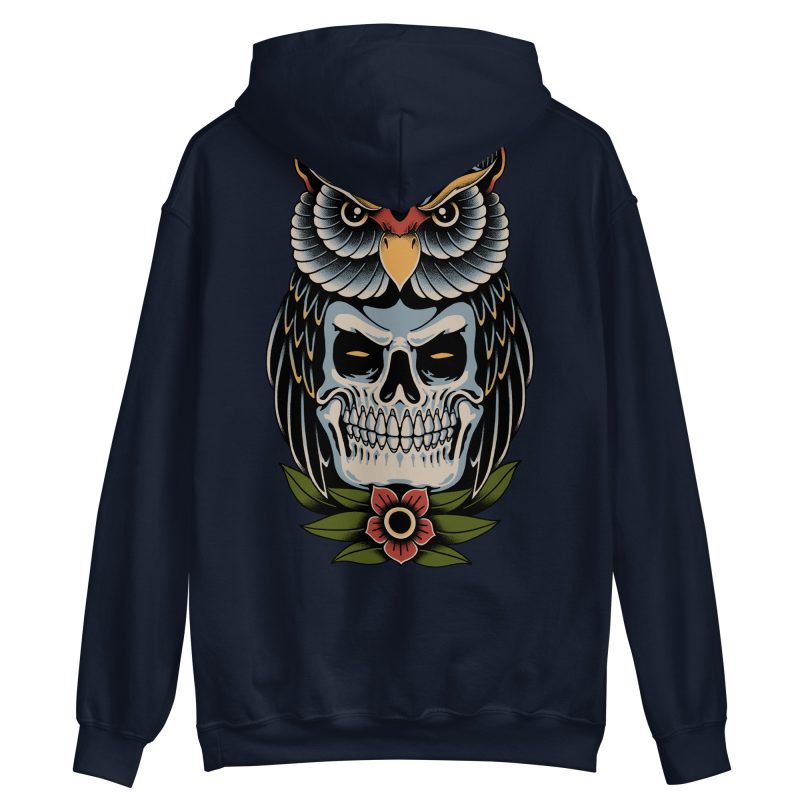 TATTOO - Owl Skull Hoodie - Bild 3