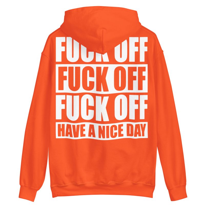 QUOTES - Fuck Off Hoodie Back Print - Bild 10