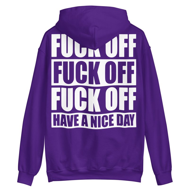 QUOTES - Fuck Off Hoodie Back Print - Bild 3